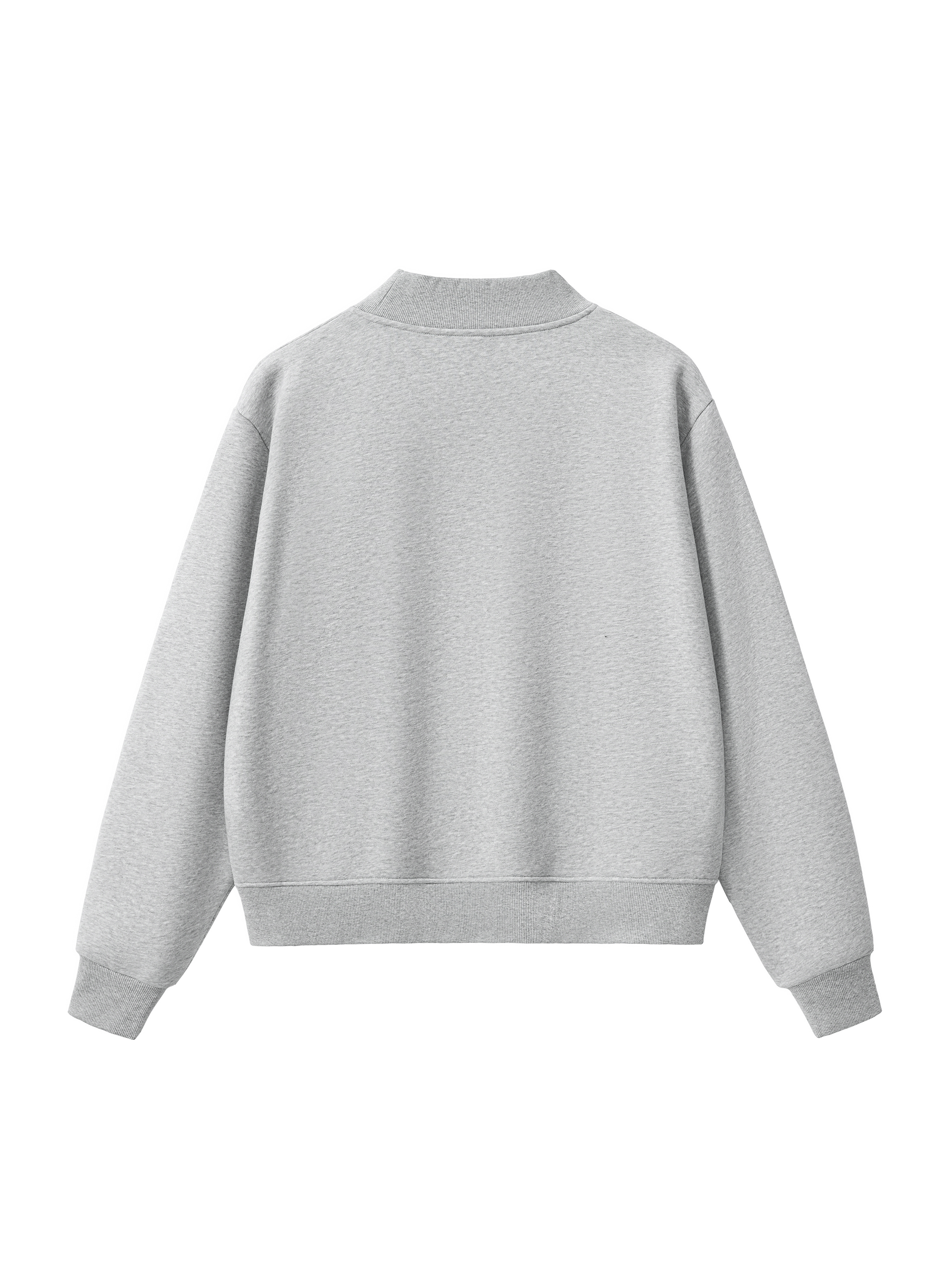 Essential Fleece Mock-Neck Crew Sweatshirt #WW0004 | TAPSTITCH